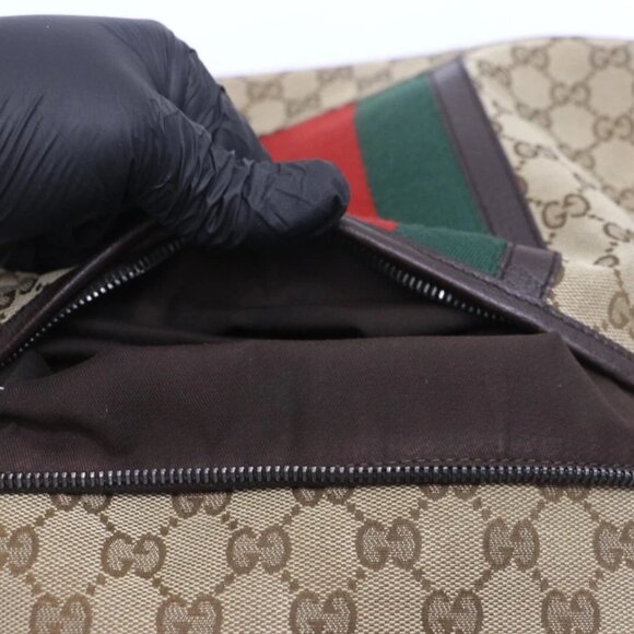 Gucci Backpack Beige Supreme Coated Canvas GG Monogram Web READ - Picture 6 of 15